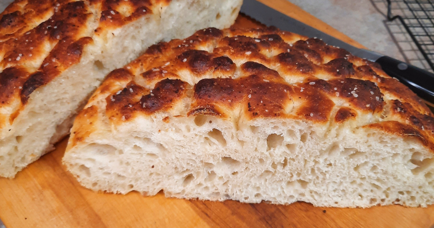 Discard Sourdough Skillet Focaccia